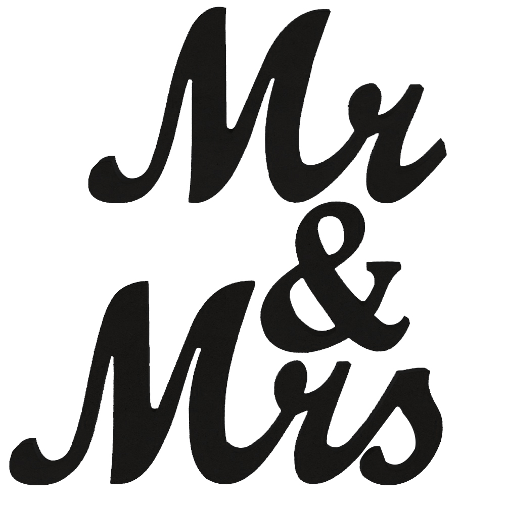 US Exquisite Wooden Letters Mr and Mrs Wedding Pros Anniversary Party Decoration