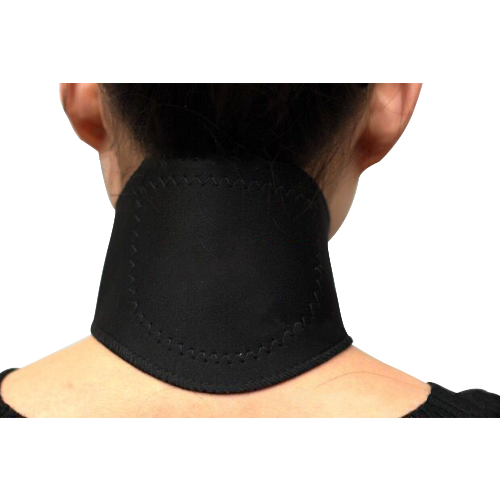 Self-Heating Magnetic Therapy Health Care Neck Guard Neck Support Cervical Posture Corrector  black_with letters
