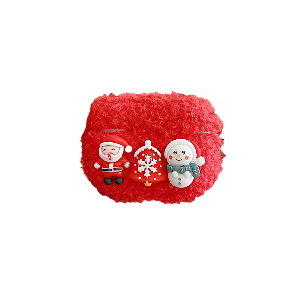 Protective Case Plush Christmas Snowman Design Lose Proof Cover For AirPods