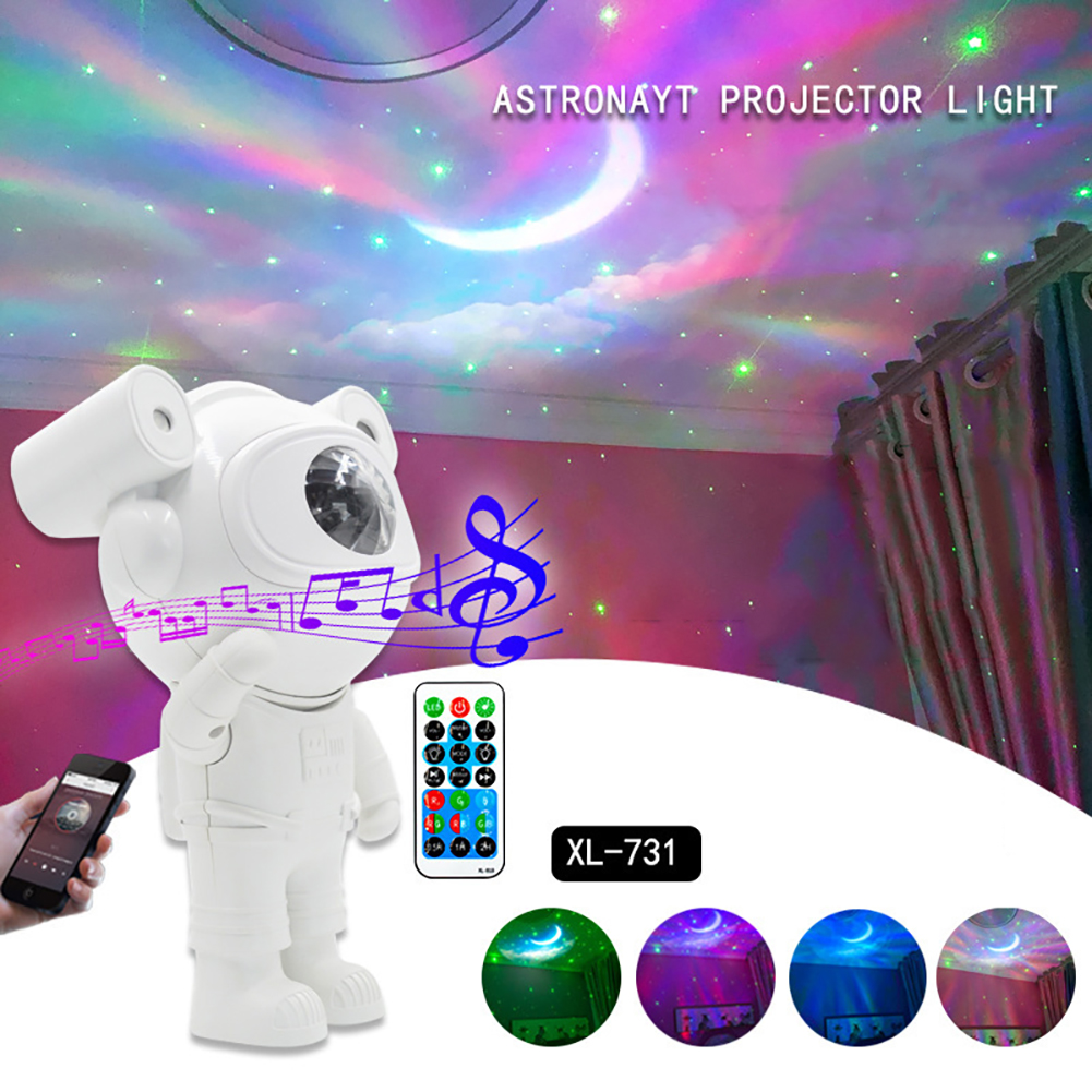 Star Projector Night Light Indoor Room Decor Lights Music Background RGB Light Christmas Party Lights