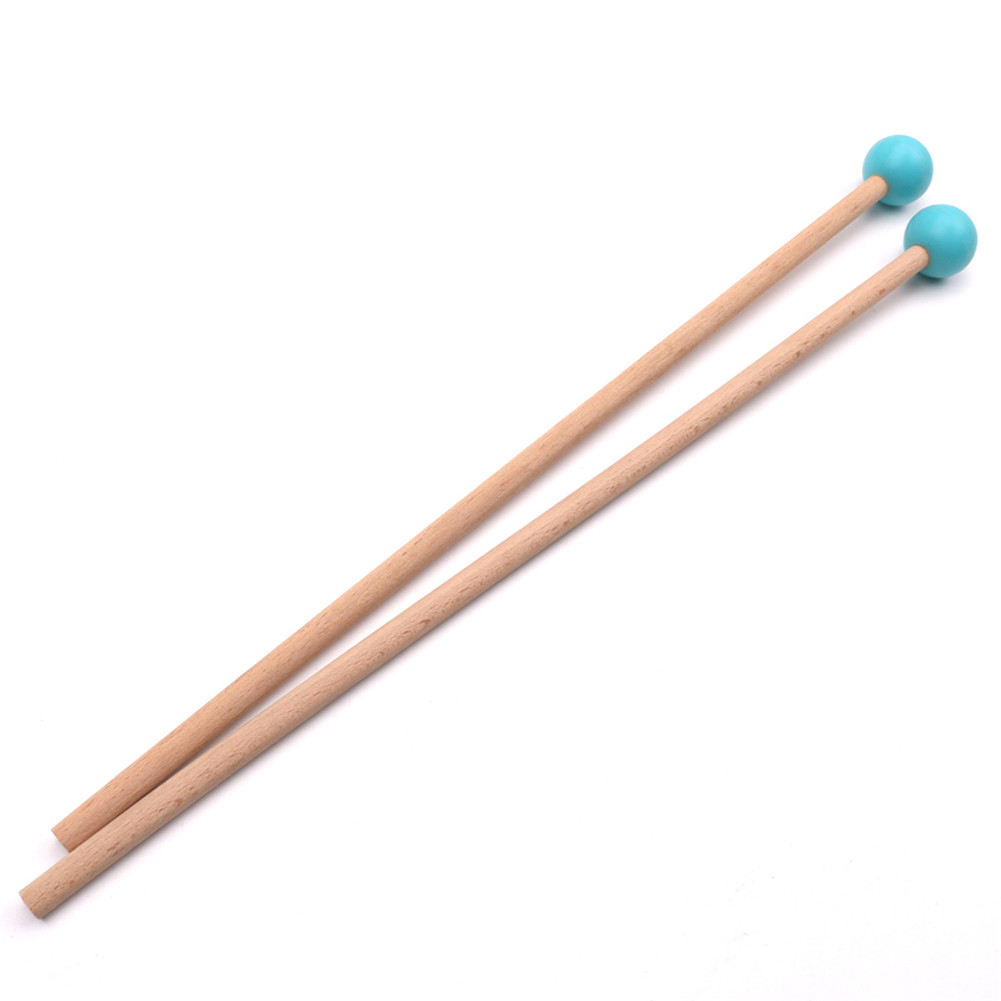 36.5cm Long Marimba Sticks Mallets Xylophone Piano Hammer Percussion Instrument Accessories (OPP) blue