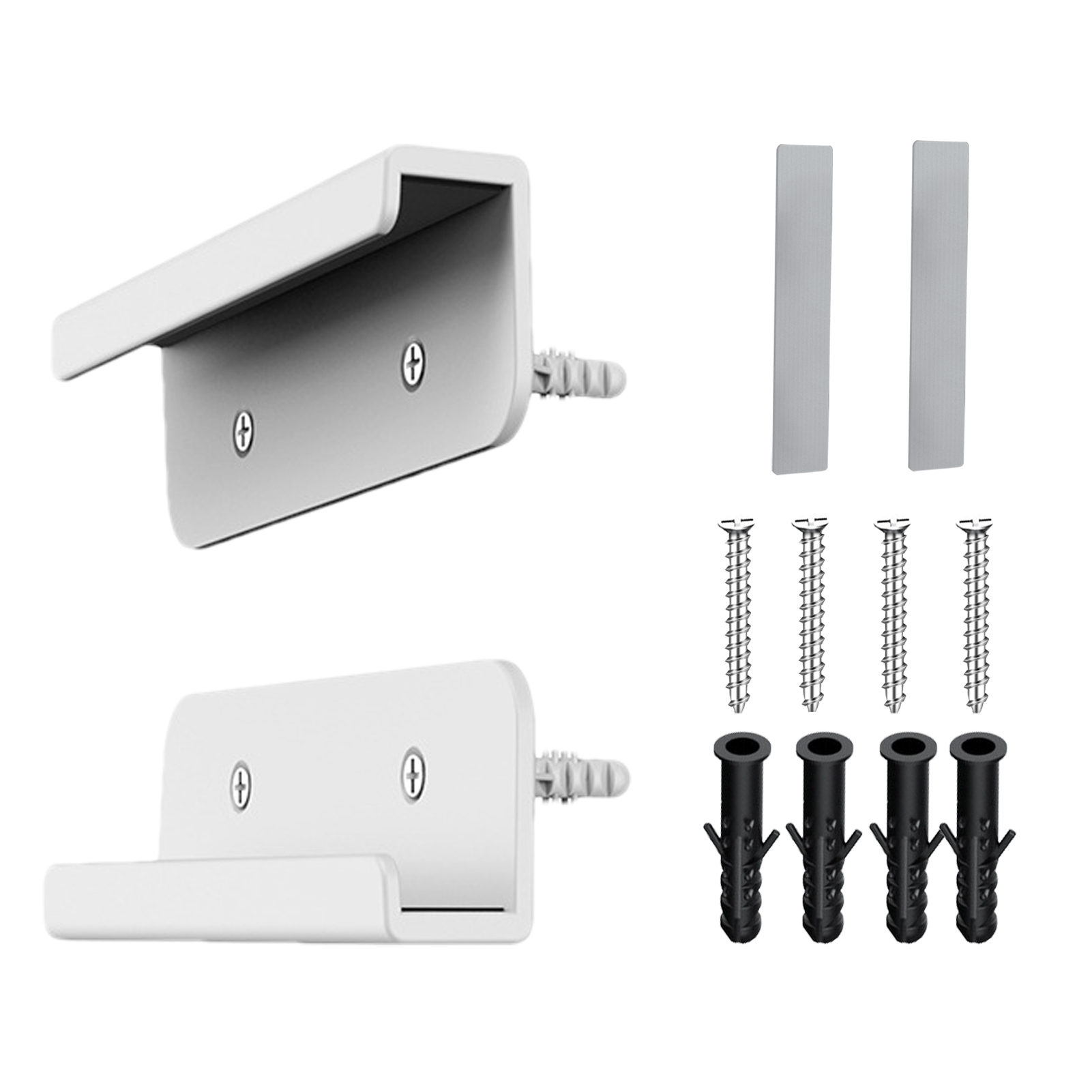 Universal Wall Mounted Tablet Stand Holder Wall Mount Bracket Stabilizer Kitchen Tablet Holder For All Tablet Phones White