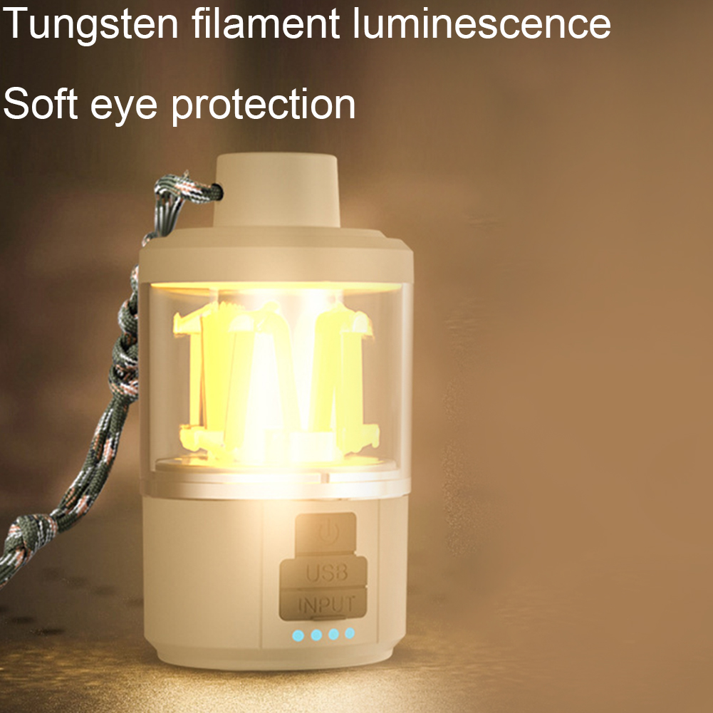 3W Portable Led Camping Light 180 LM Stepless Dimming Hanging Tent Light For Camping/Hiking/Fishing/Hurricane/Emergency