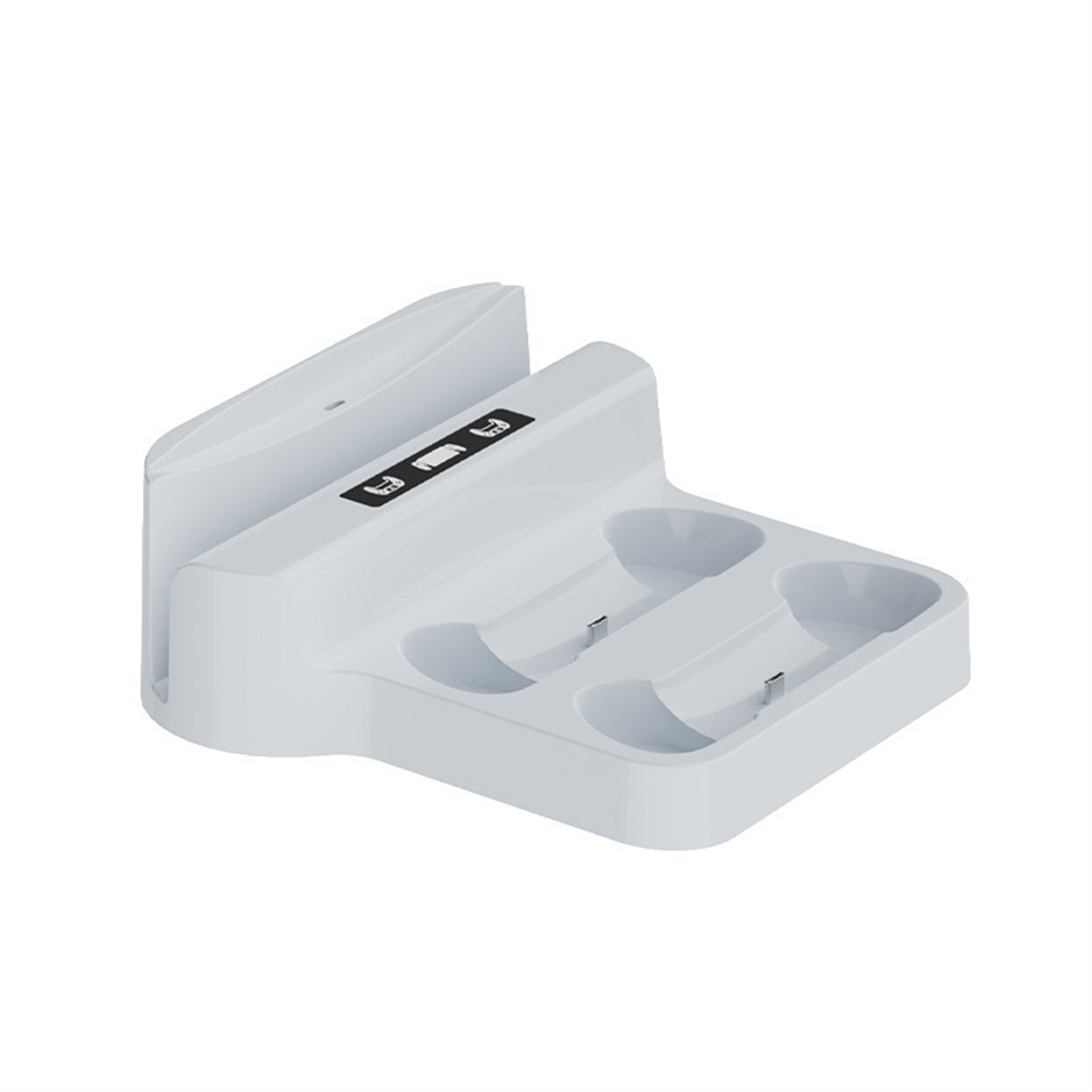 Charging Dock Handheld Stand Holder Game Handheld Charging Dock Contact Charging Base Connector Compatible For PS5 Portal Handheld Game Controllers White