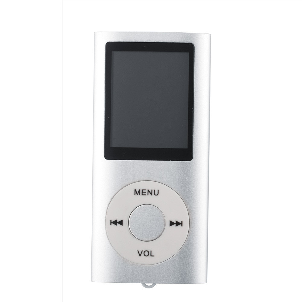 1.8-inch Mp3 Player Music Playing Built-in Fm Radio Recorder Ebook Player With Headphones Usb Cable Silver Gray