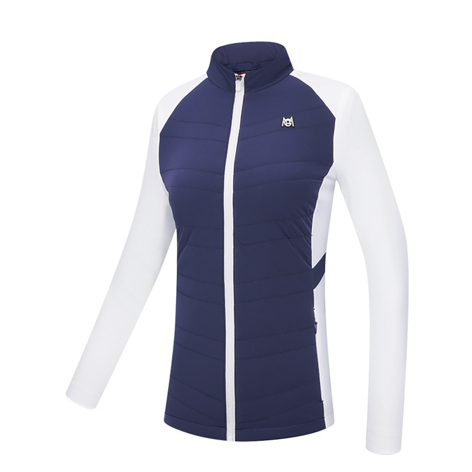 Women Warm Pgm Golf Jacket Contrast Color Outdoor Sports Fashion Tops Coat