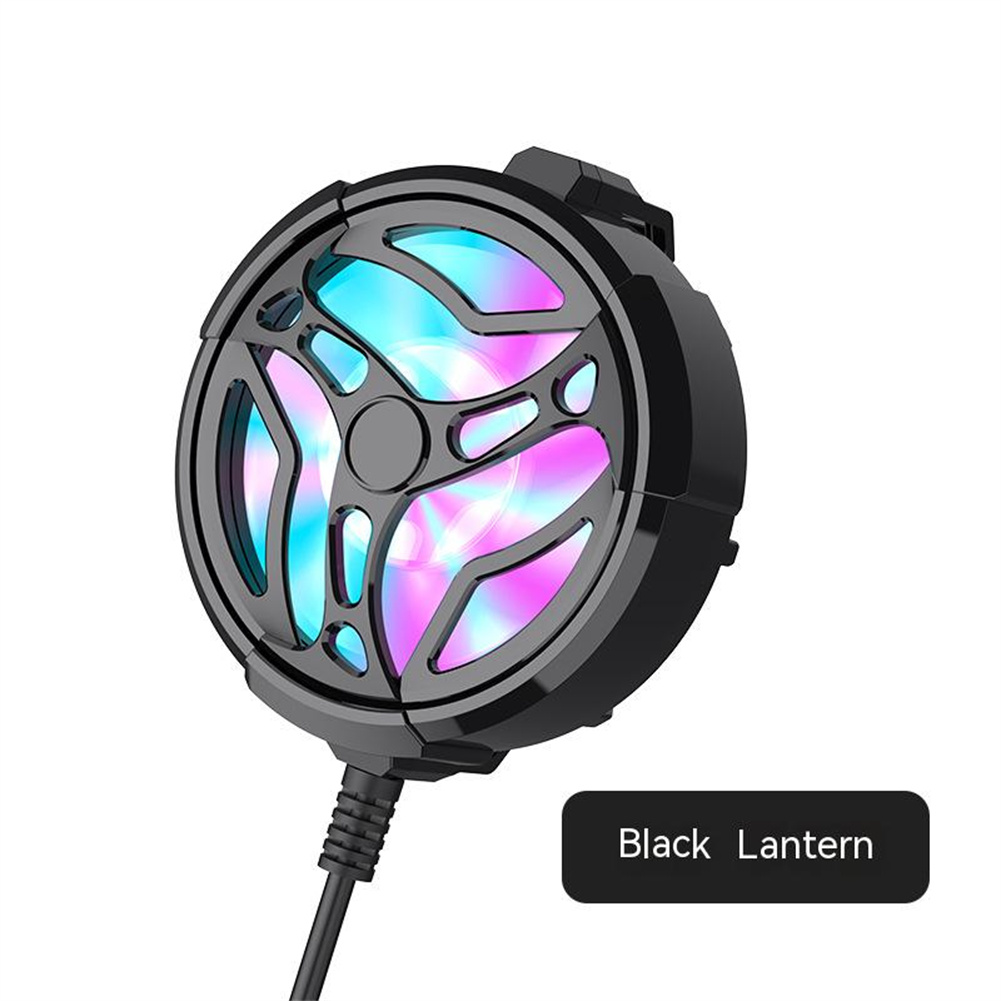 Universal Rgb Mini Phone Cooling Fan Usb Radiator Gaming Cooler Compatible For Iphone Samsung Xiaomi Redmi Huawei Nova black