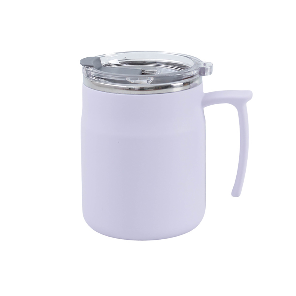Travel Coffee Mug Water Cups With Leak Proof Flip Cover Handle Double Layer Vacuum Stainless Steel Coffee Tumbler
