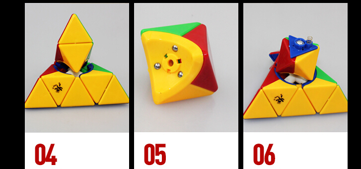 US Dayan Pyraminx Puzzle Cube Stickerless-2015 New!