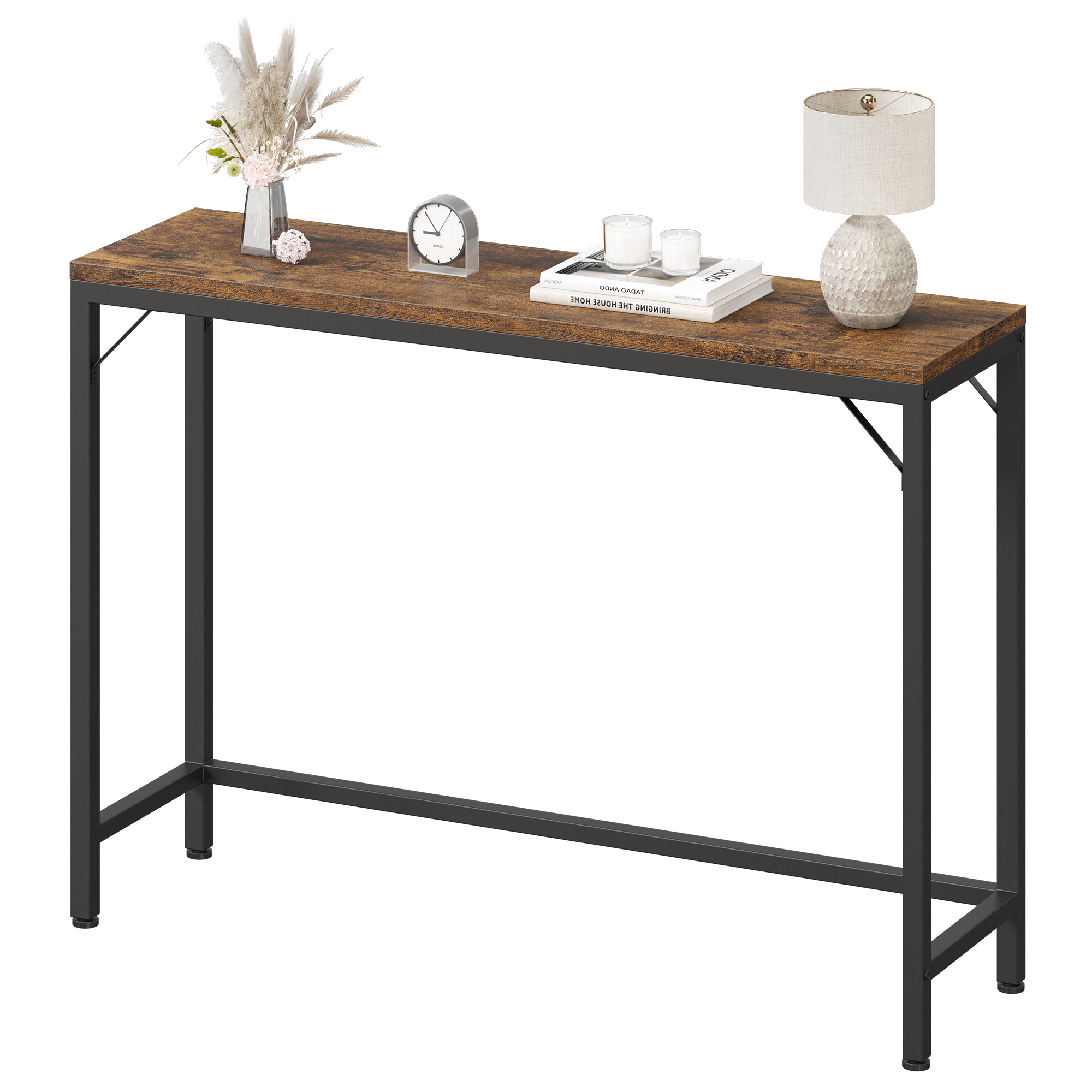 US GARVEE Behind Couch Table, Rustic Console Table, 39.4