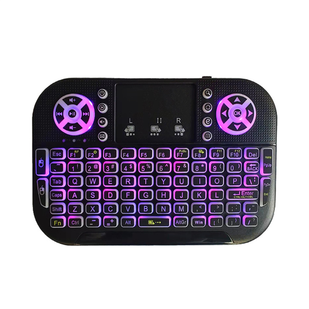 Mini Keyboard 84 Keys 2.4G Wireless Keyboard Gaming Keyboard With Backlight Touchpad Built-In Battery Keyboard For PC Laptop Computer Tablet Gamer black
