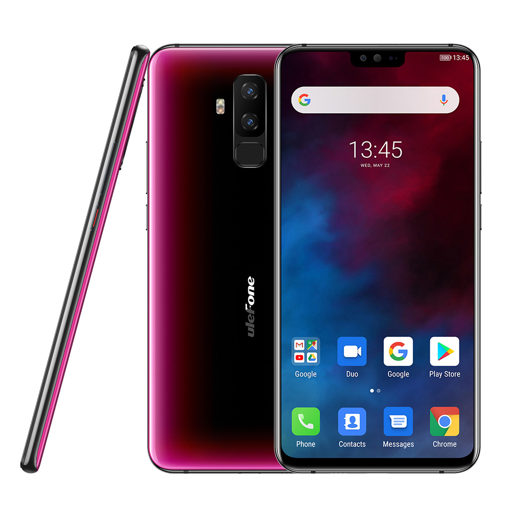 Ulefone T2 Smartphone Android 9.0 Dual 4G Cell Phone 6GB 128GB NFC Octa-core Helio P70 4200mAh 6.7