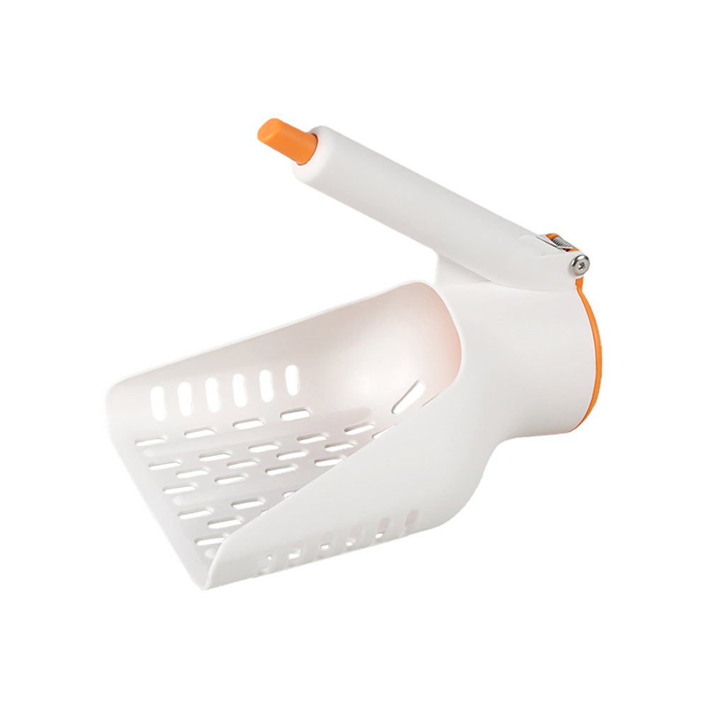 Cat Litter Scooper With Holder Kitty Metal Scooper Cat Litter Sifter Scoop System Deep Shovel Cat Litter Shovel With Waste Can Durable Kitten Pooper Lifter