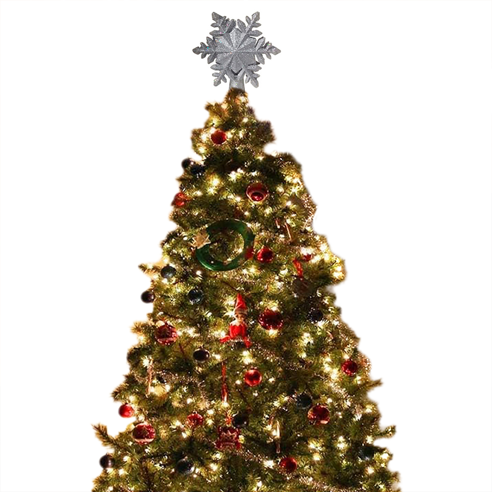 LED Christmas Tree Topper Lights Built-in LED Projector Magic Project Light For Christmas Tree Decorations
