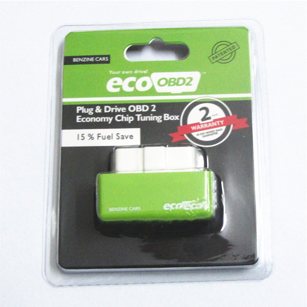 Plug and Drive ECOOBD2 Economy Chip Tuning Box Optimize ECU Economizer for Diesel&Benzine Car Green for diesel vehicles
