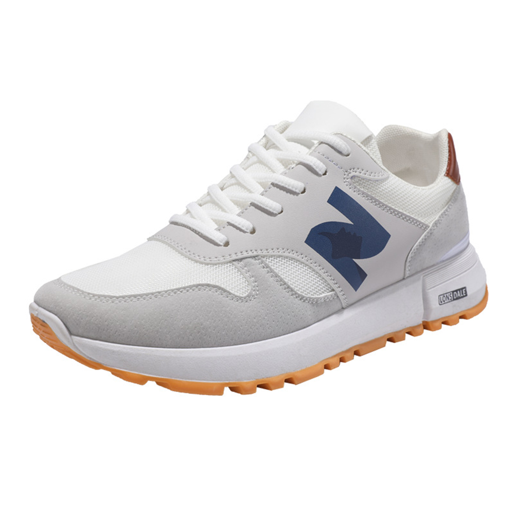 Sneakers For Men Women Anti-slip Wear-resistant Rubber Soles Sport Shoes Breathable Mesh Running Shoes For Running Fitness ZM-065 gray 37