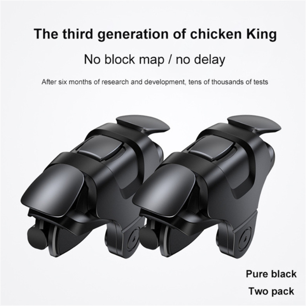 Game Auxiliary Buttons Controller Mobile Phone Gaming Joysticks Gamepad Compatible For Eating-chicken Shooting black