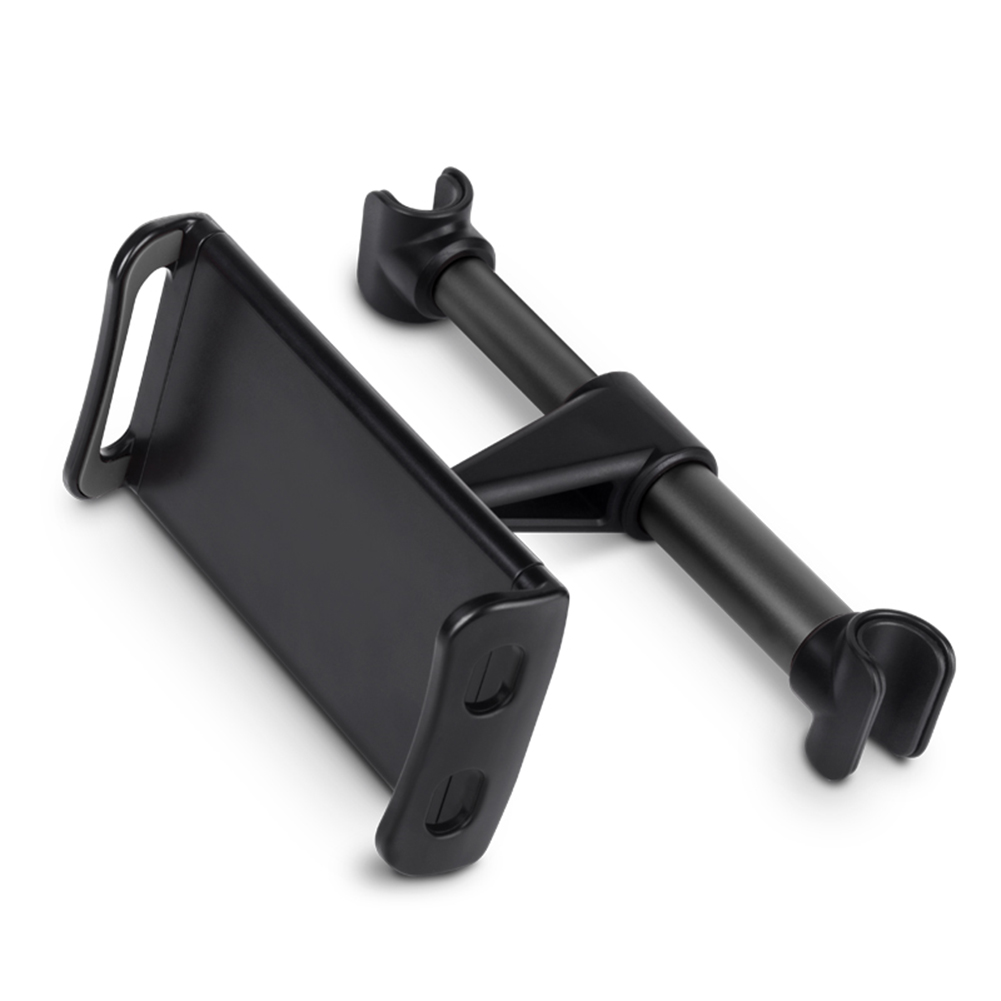 4-11 Inch Phone Tablet PC Holder Stand Back Auto Seat Headrest Bracket Support Accessories for iPhone X 8 iPad Mini black