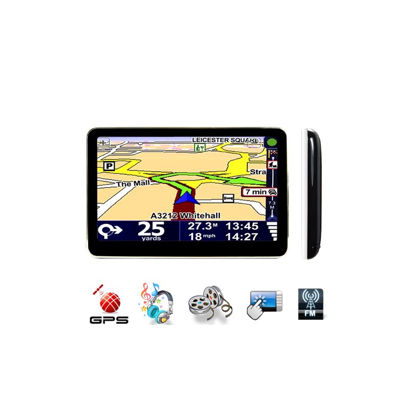 Galaxy's Thinnest GPS Portable Navigator (5 Inch Touchscreen)
