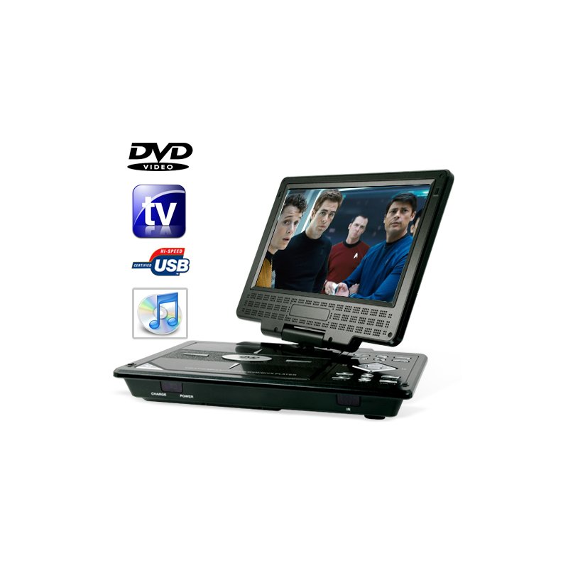 Portable DVD and Multimedia Player with 9 Inch Widescreen LCD