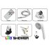 10  14 LED color changing shower heads with HOT  WARM  COLD water detection colors   This lighted shower head changes color with the temperature of the water  