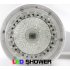  10  14 LED color changing shower heads with HOT  WARM  COLD water detection colors   This lighted shower head changes color with the temperature of the water  