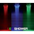  10  14 LED color changing shower heads with HOT  WARM  COLD water detection colors   This lighted shower head changes color with the temperature of the water  