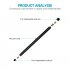  2 in 1 Stylus Pen Capacitive Screen Touch Pencil Drawing Pen for Tablet Android Smartphone black