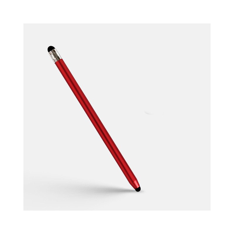 2 in 1 Stylus Pen Capacitive Screen Touch Pencil Drawing Pen for Tablet Android Smartphone red