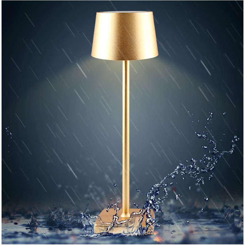 LED Aluminum Alloy Desk Lamp USB Rechargeable Table Lamps for Bar Living Room Reading Book Light