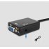  3 In1 HDMI Male to VGA Adapter Convertor Cable   Micro HDMI to HDMI   Mini HDMI to HDMI with Audio Output  Black