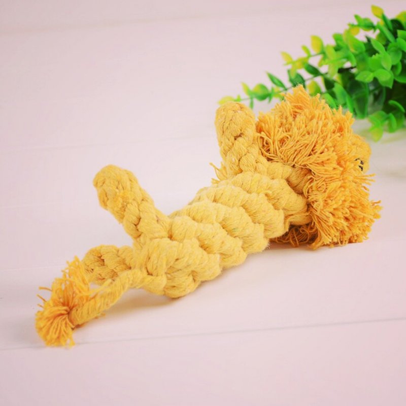 Handmade Cotton Rope Dog Toy Animal Shape Toys For Small Large Dogs Pet Outdoor Fun Training Puppy Chew Toys 