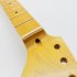  Bright  22 piece ST electric guitar neck handle Canadian maple fingerboard for ST Strat Stratocaster with back centerline  bubble bag  yellow