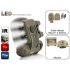  CVVO G325  Helmet Light  Military Style   convenient and hands free light at your side  Great for night navigation  climbing  paintball games and so much more 