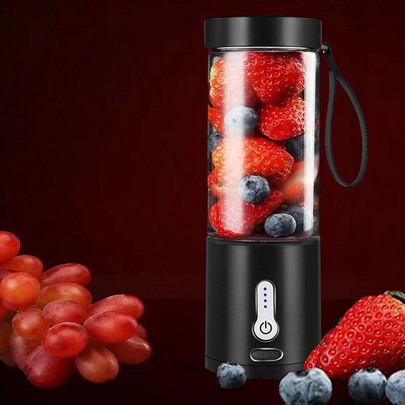 Portable Travel Electric Juicer Cup Blender with 6 Blades Large Capacity Fruit Juice Mixer 