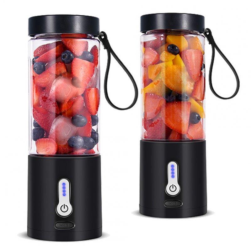 Portable Travel Electric Juicer Cup Blender with 6 Blades Large Capacity Fruit Juice Mixer 