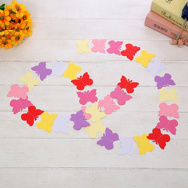 EU 1.8M Colorful Paper Garland Banner for Wedding, Home Party Decoration
