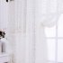  EU Direct  1 PCS Soft Black Translucidus Window Curtain of Modern Style Home decoration choice White