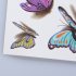  EU Direct  1 Sheet 3D Colorful Butterfly Body Art Temporary Tattoos Waterproof Non toxic Transfer Sticker 105 60mm