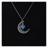  EU Direct  1 X Crescent Moon Heart Wishing Box Glow in the Dark Necklace charm Crescent Moon Glow Pendant Necklace halloween Jewelry custom Necklace personaliz