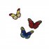  EU Direct  10 Colors Butterfly Patches for Clothing Iron on Embroidered Appliques Summer Clothes Fabric Badges DIY Apparel Accessories 6 7 4 7cm