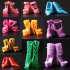  EU Direct  10 Pairs Set Doll Shoes dolls  Exactly As in Photo 