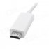  EU Direct  1080P 30 Pin Dock Male to HDMI Male Adapter Cable For iPhone Ipad Itouch  White