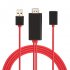  EU Direct  1080P Micro USB to HDMI HDTV AV Cable Adapter for Apple red
