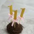  EU Direct  10Pcs First Birthday Decorations Number 1 Cupcake Toppers Boy Girl 1st Year Party Decor