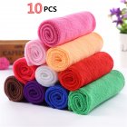 [EU Direct] 10pcs Practical Durable Soft Fiber Cotton Face Hand Cloth Towels Washcloths