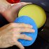  EU Direct  12 5cm Ultra soft Round Microfiber Wax Applicator Pads for Car Polish  Light Blue Light blue