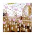  EU Direct  1m Glass Crystal Beads Chain Curtain Window Passage Wedding Backdrop Violet Butterfly 1pcs