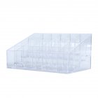 [EU Direct] 24 Stand Transparent Plastic Trapezoid Acrylic Makeup Cosmetic Organizer Display Stand