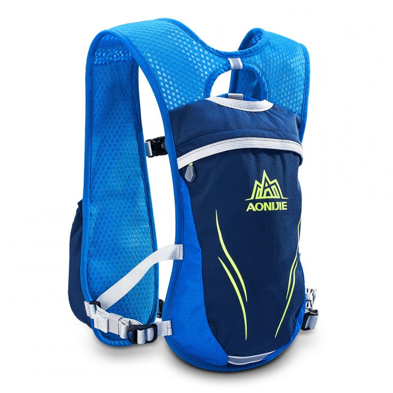 [EU Direct] 2L Outdoors Mochilas Trail Marathoner Running Race Hydration Vest Hydration Pack Backpack  Blue